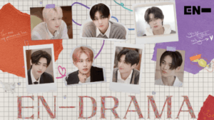 ENHYPENのamebaTVのENーDRAMAの広告用写真